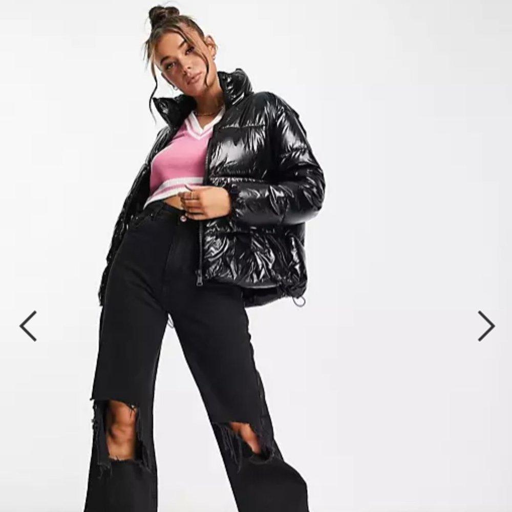 ASOS Liquid Puffer (Wet Look)